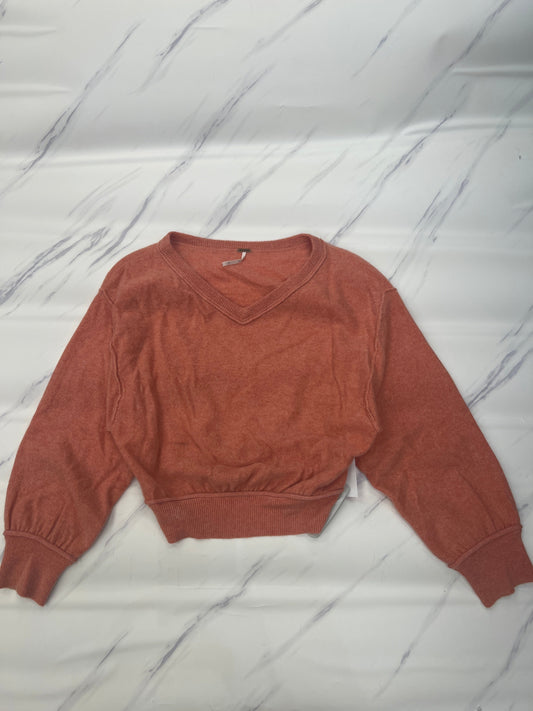 Sweater By Free People In Orange, Size: Xs