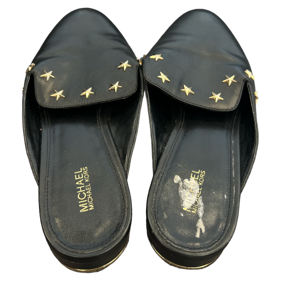 Black Shoes Flats Michael By Michael Kors, Size 9