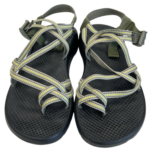 Green Sandals Flats Chacos, Size 10