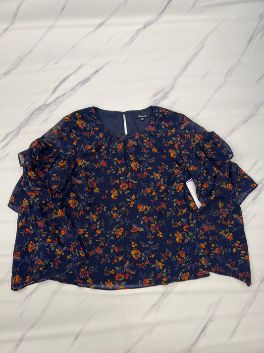 Top Long Sleeve Designer Madewell, Size Xs
