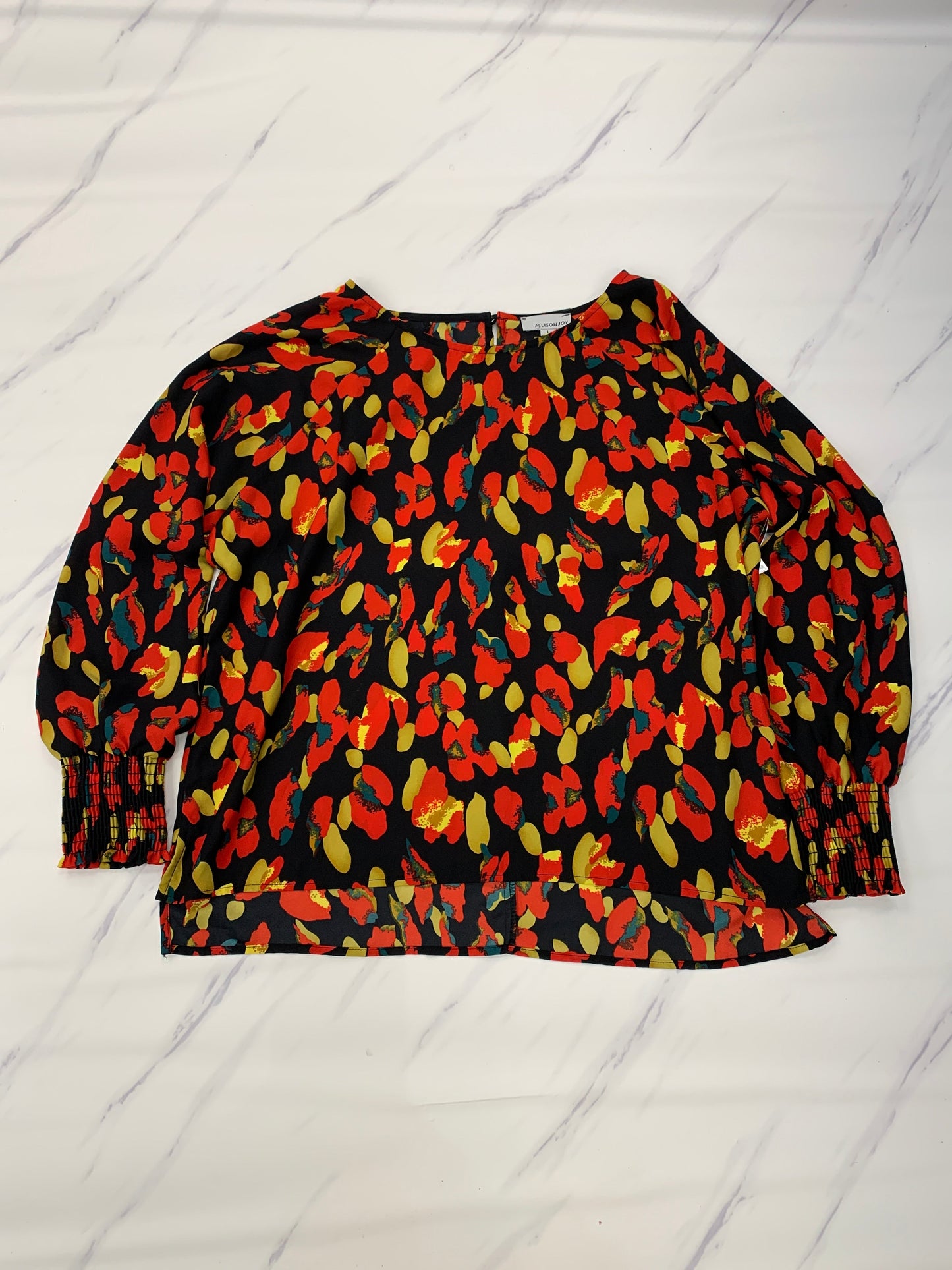 Red & Yellow Top Long Sleeve Allison Joy, Size L