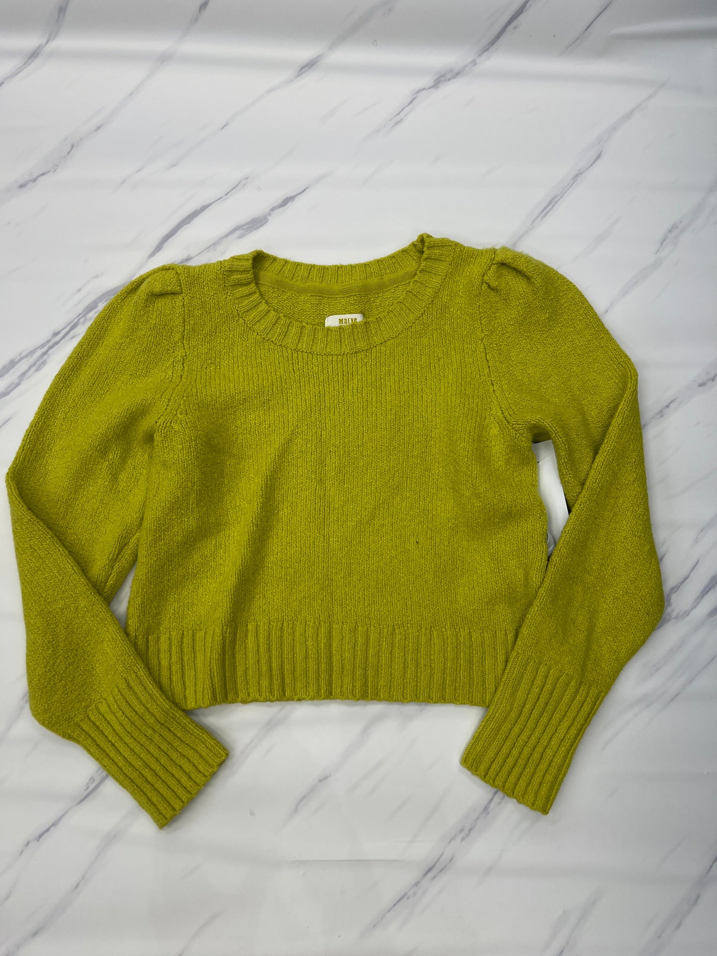 Sweater By Maeve In Chartreuse, Size: M