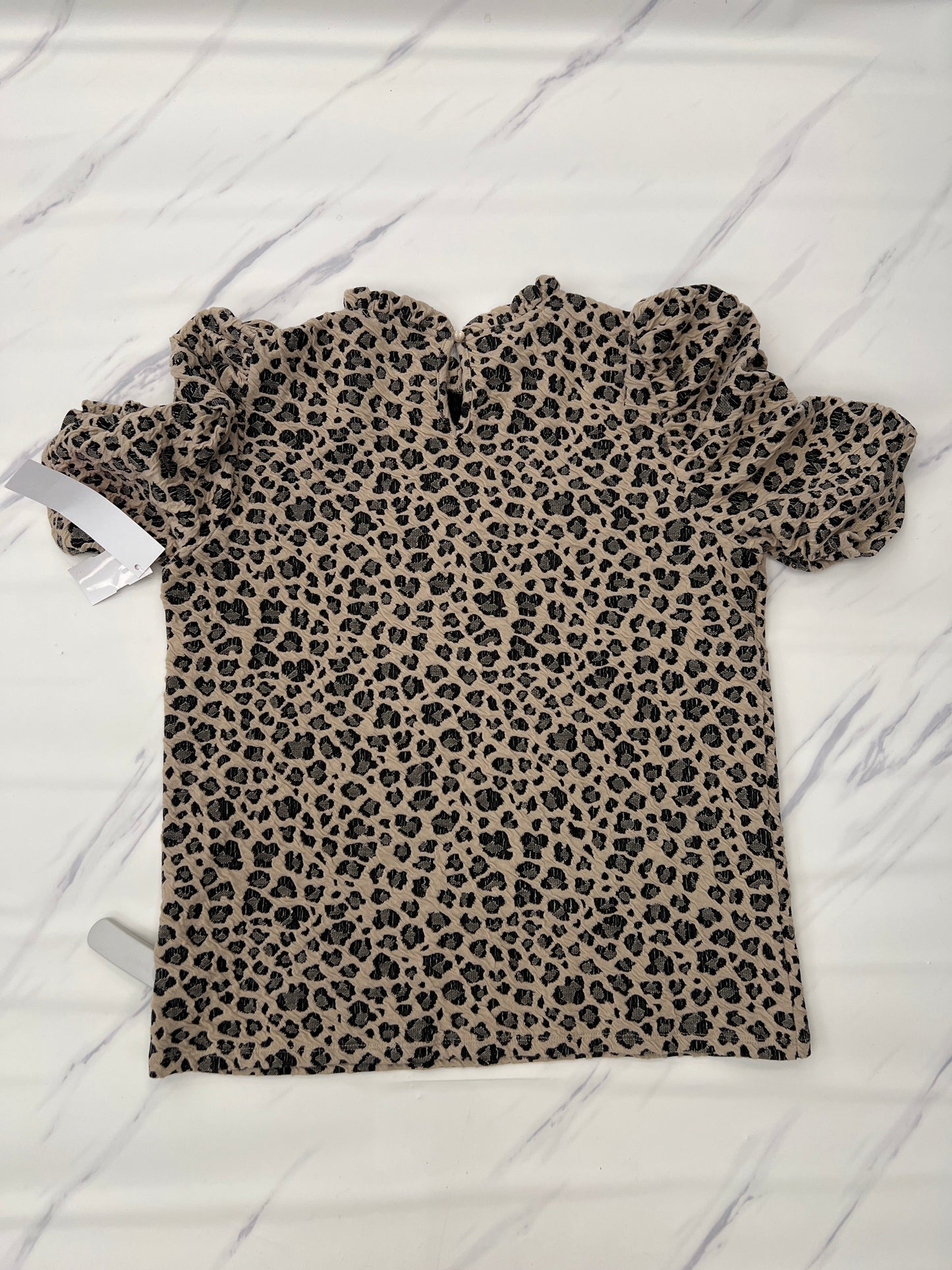 Top Short Sleeve By Thml In Animal Print, Size: M