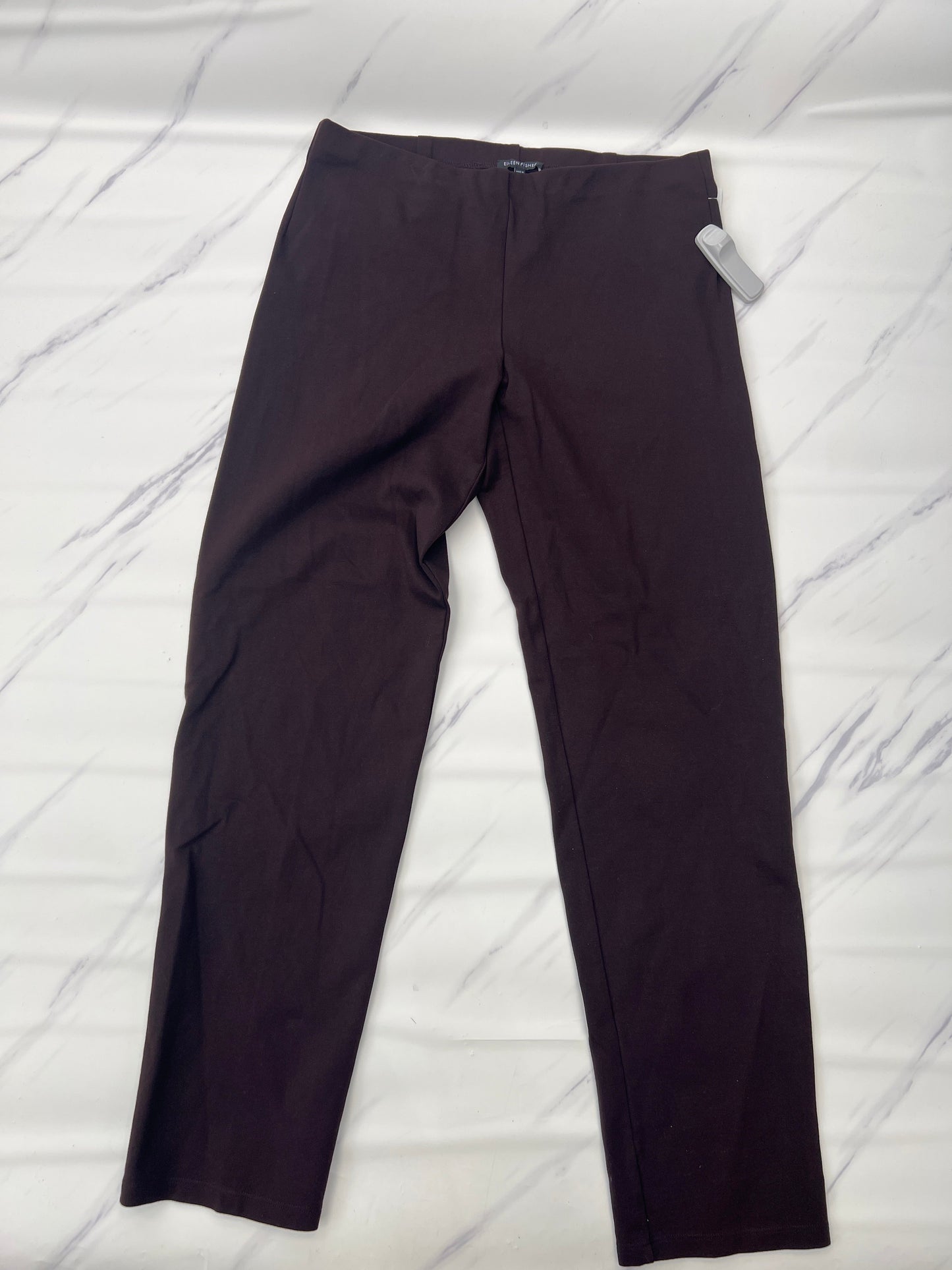 Pants Designer By Eileen Fisher In Brown, Size: M