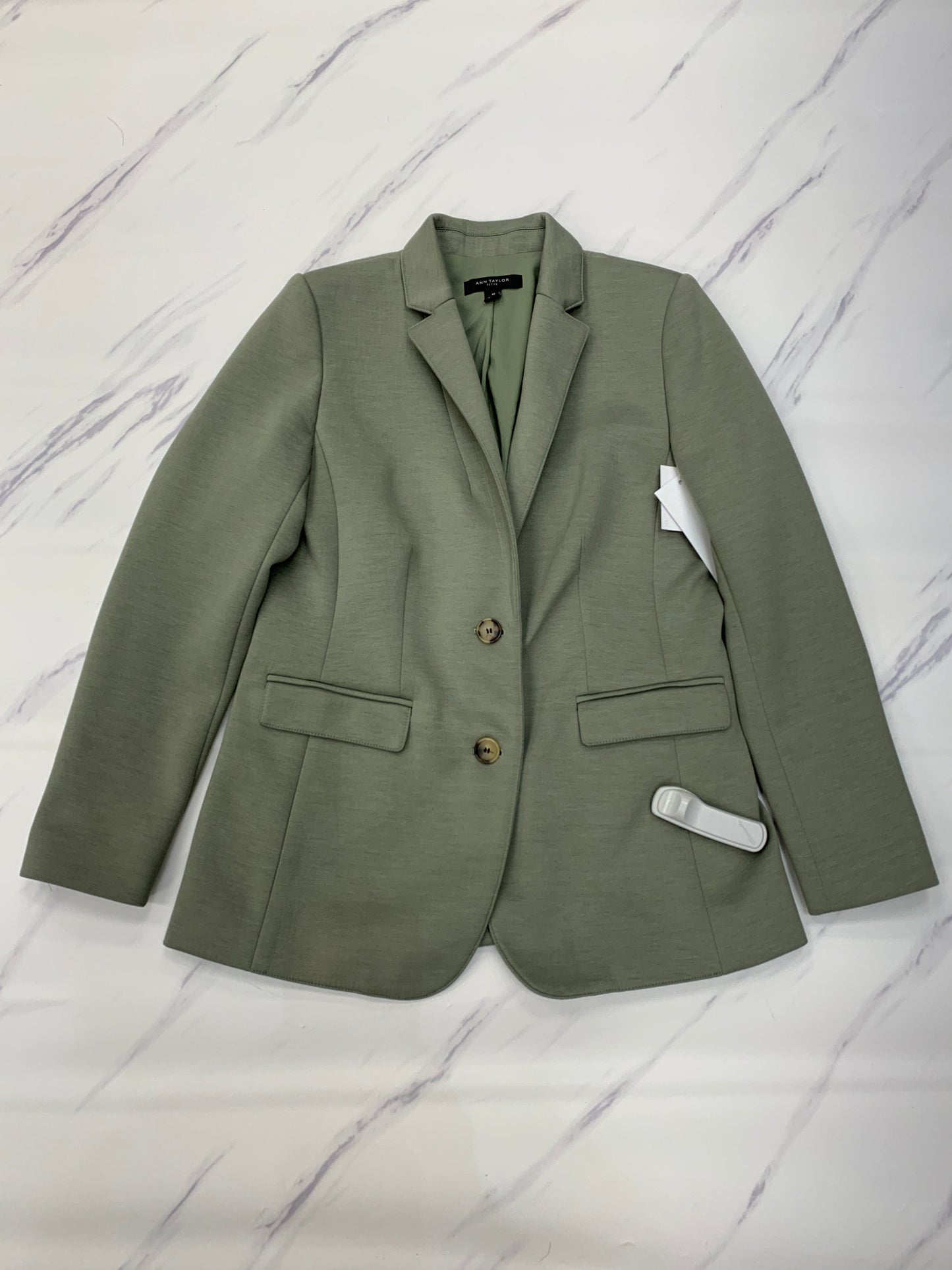 Blazer By Ann Taylor In Green, Size: 4petite