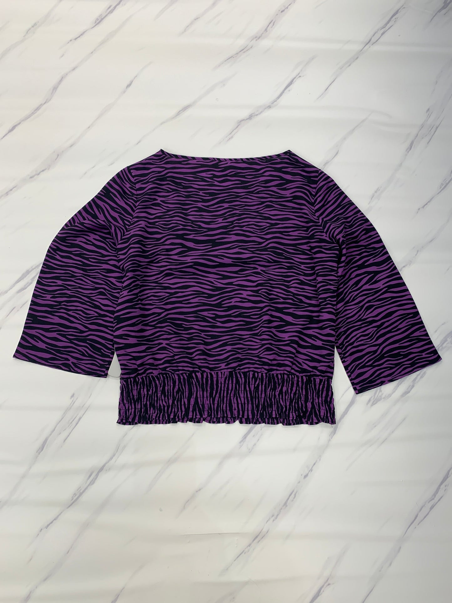 Top 3/4 Sleeve By Michael By Michael Kors In Purple, Size: M