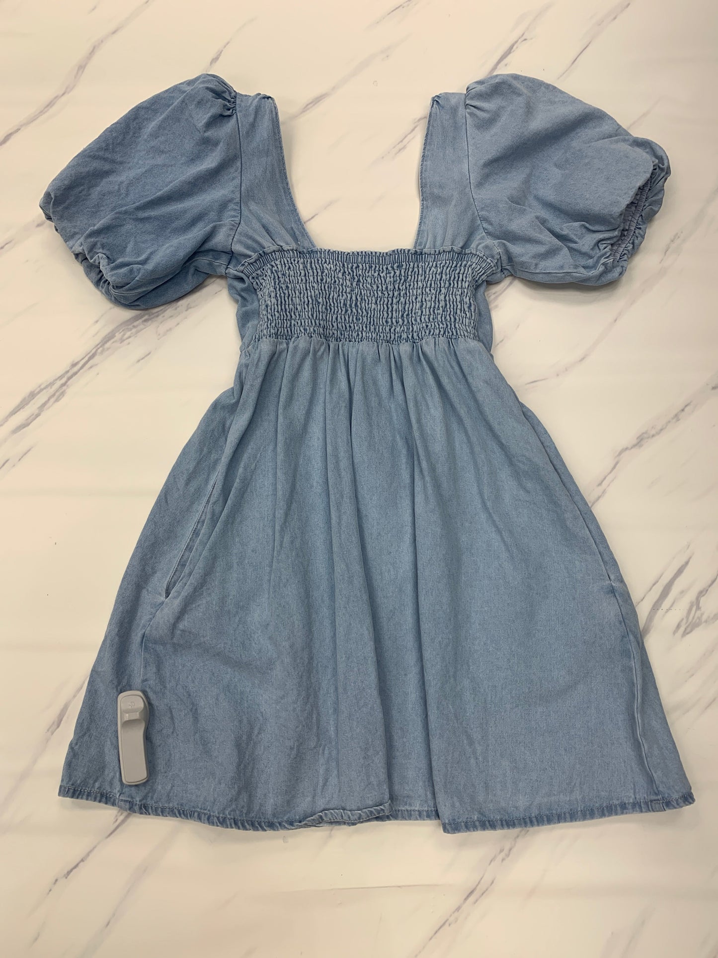 Dress Designer By Mumu In Blue Denim, Size: M