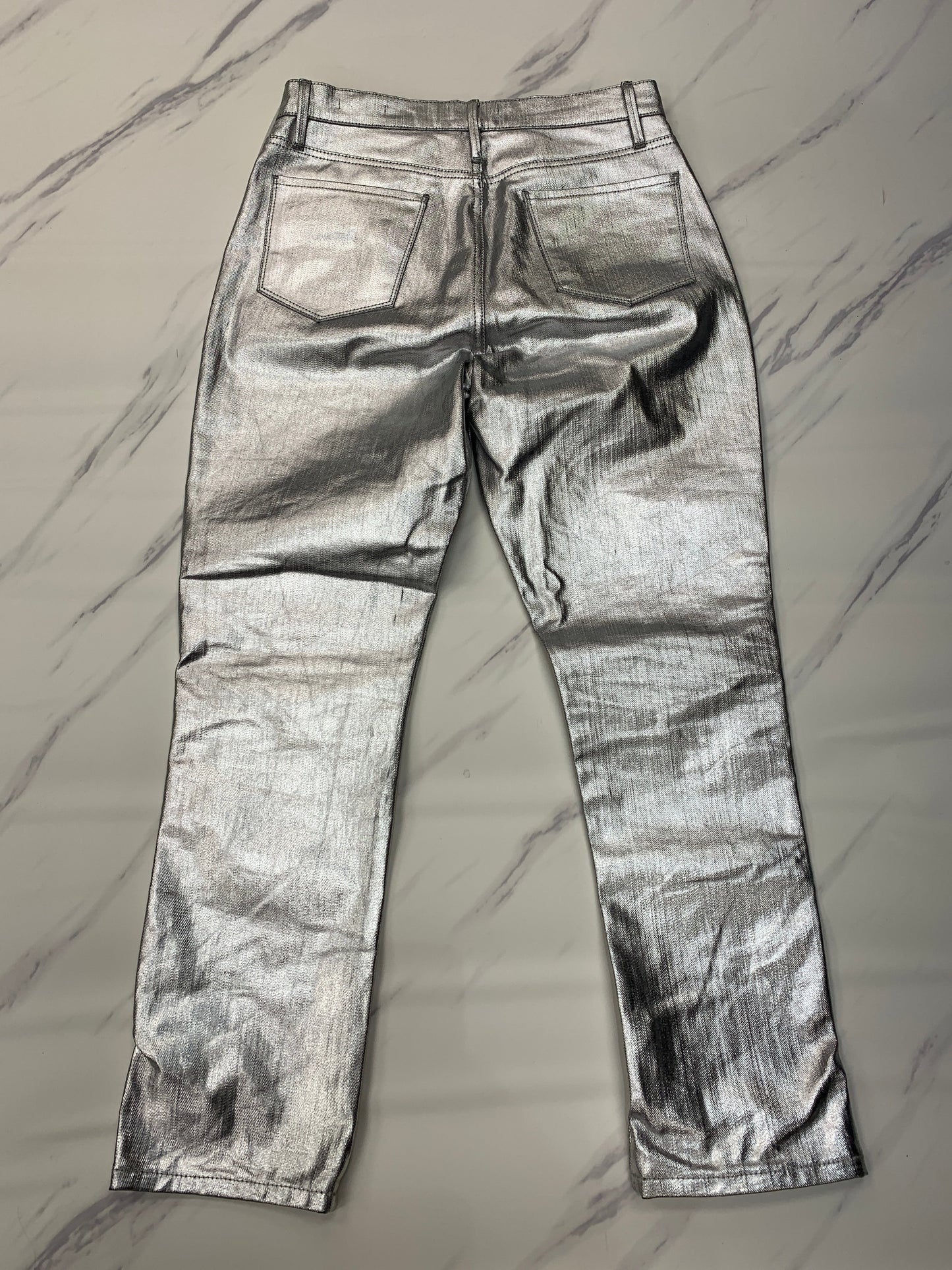 Jeans Designer By Frame In Silver, Size: 6