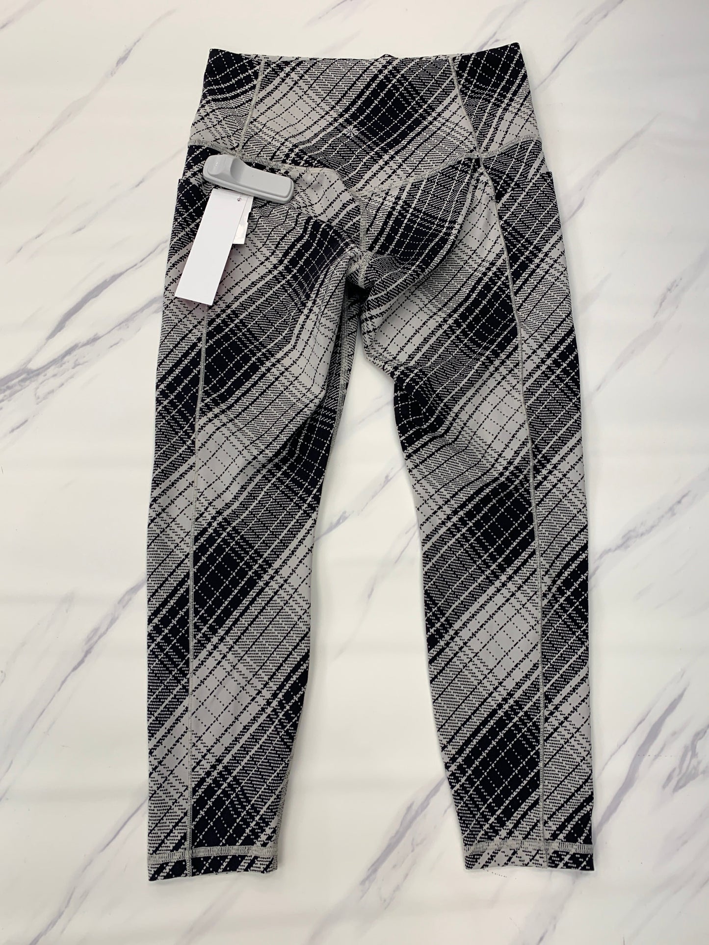 Athletic Leggings Capris By Athleta In Plaid Pattern, Size: S