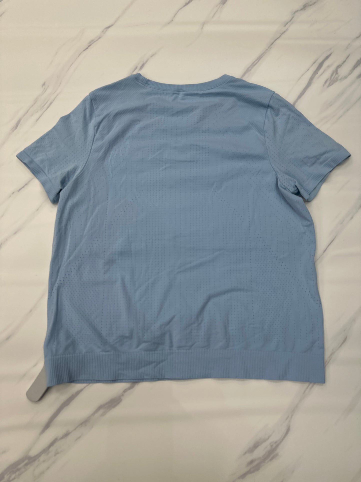 Athletic Top Short Sleeve By Athleta In Blue, Size: L