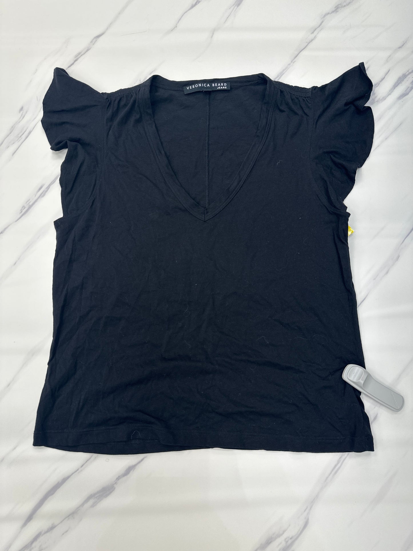 Top Short Sleeve Basic By Veronica Beard In Black, Size: L