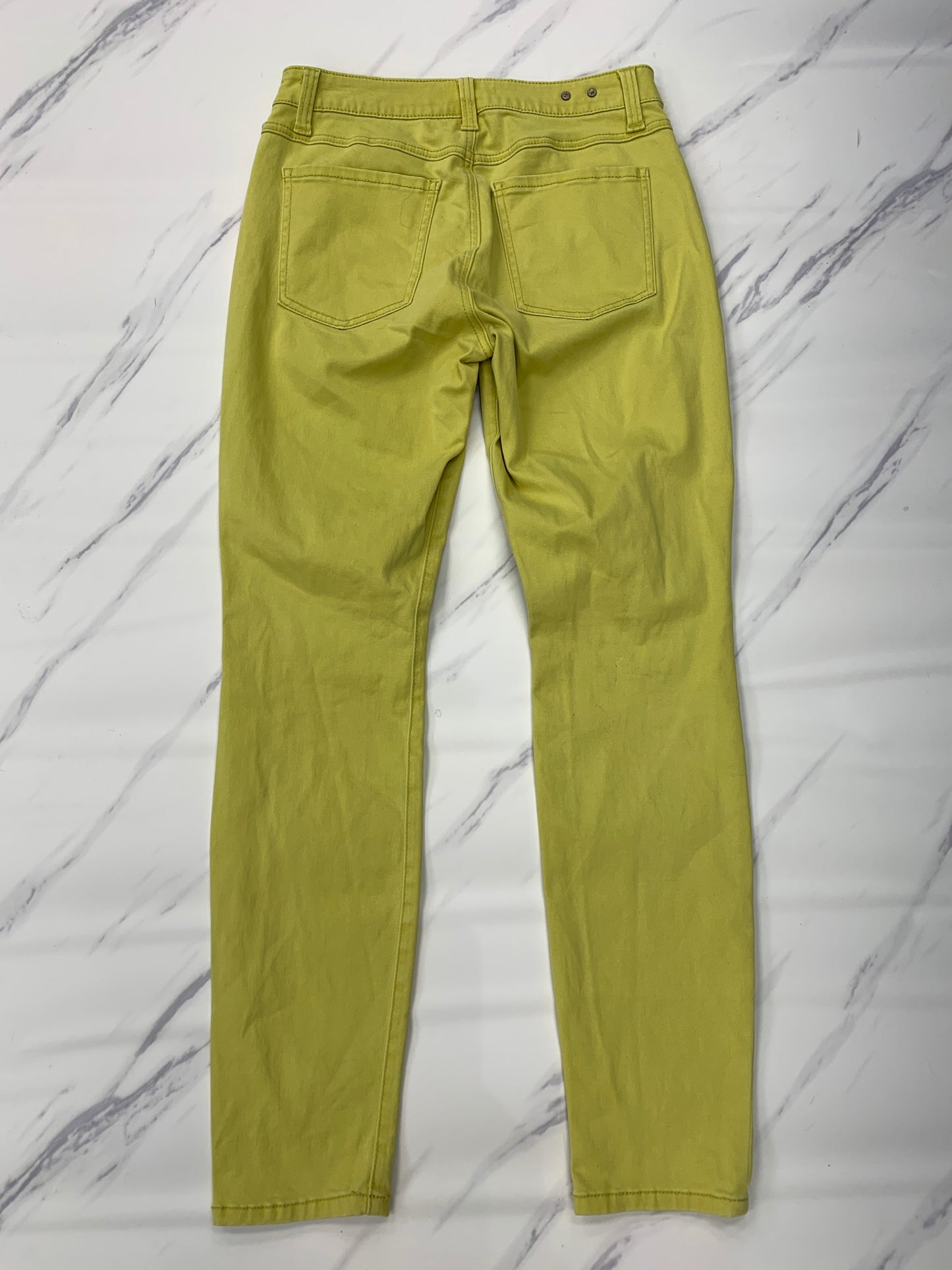 Jeans Skinny By Cabi In Chartreuse, Size: 8