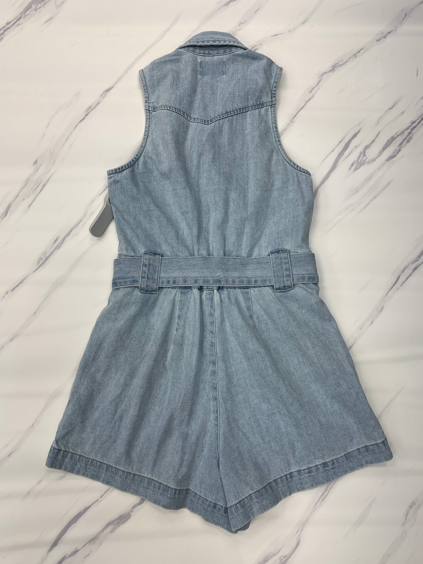 Romper By Mumu In Blue Denim, Size: S