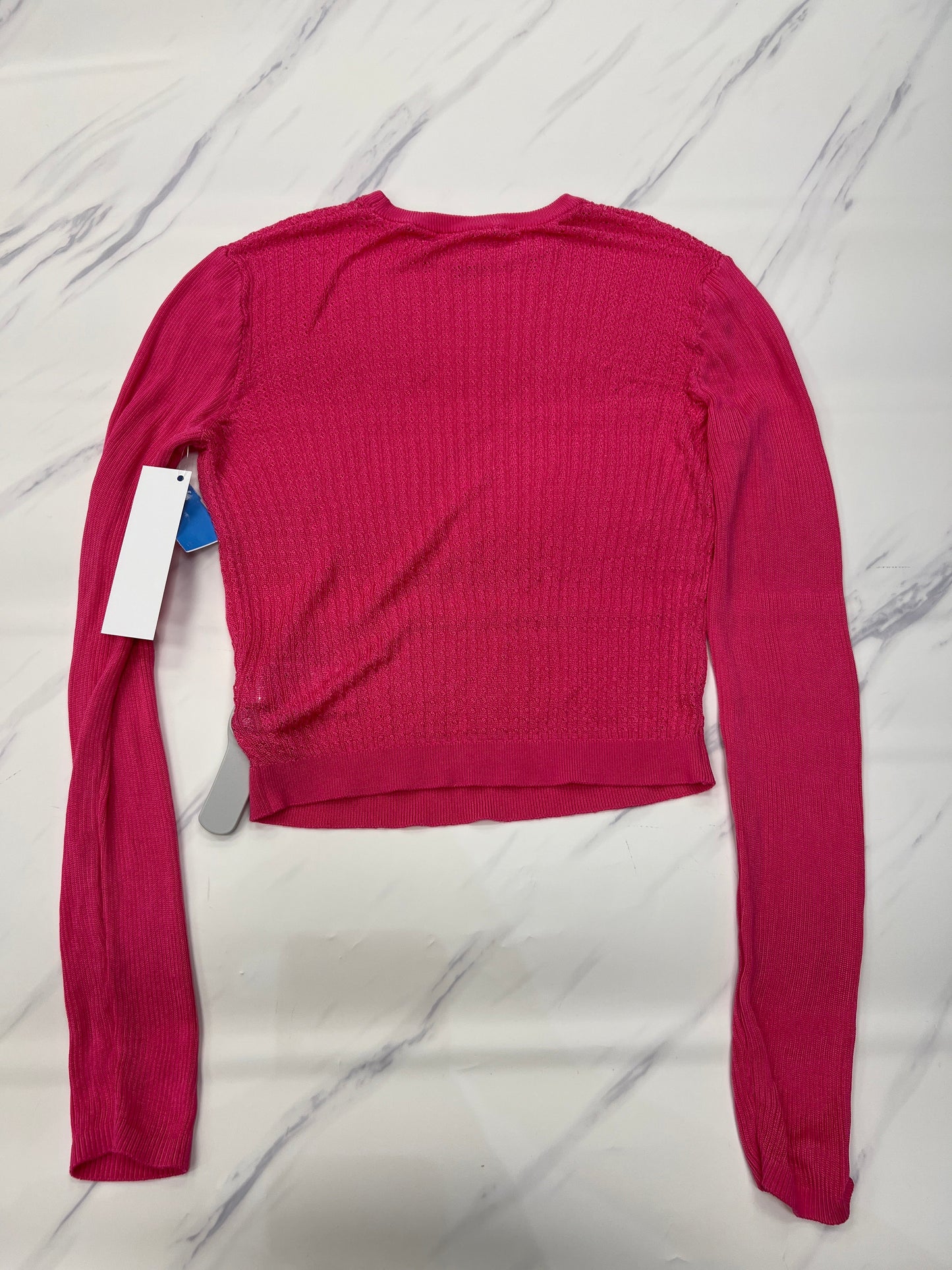 Top Long Sleeve By Free People In Pink, Size: S