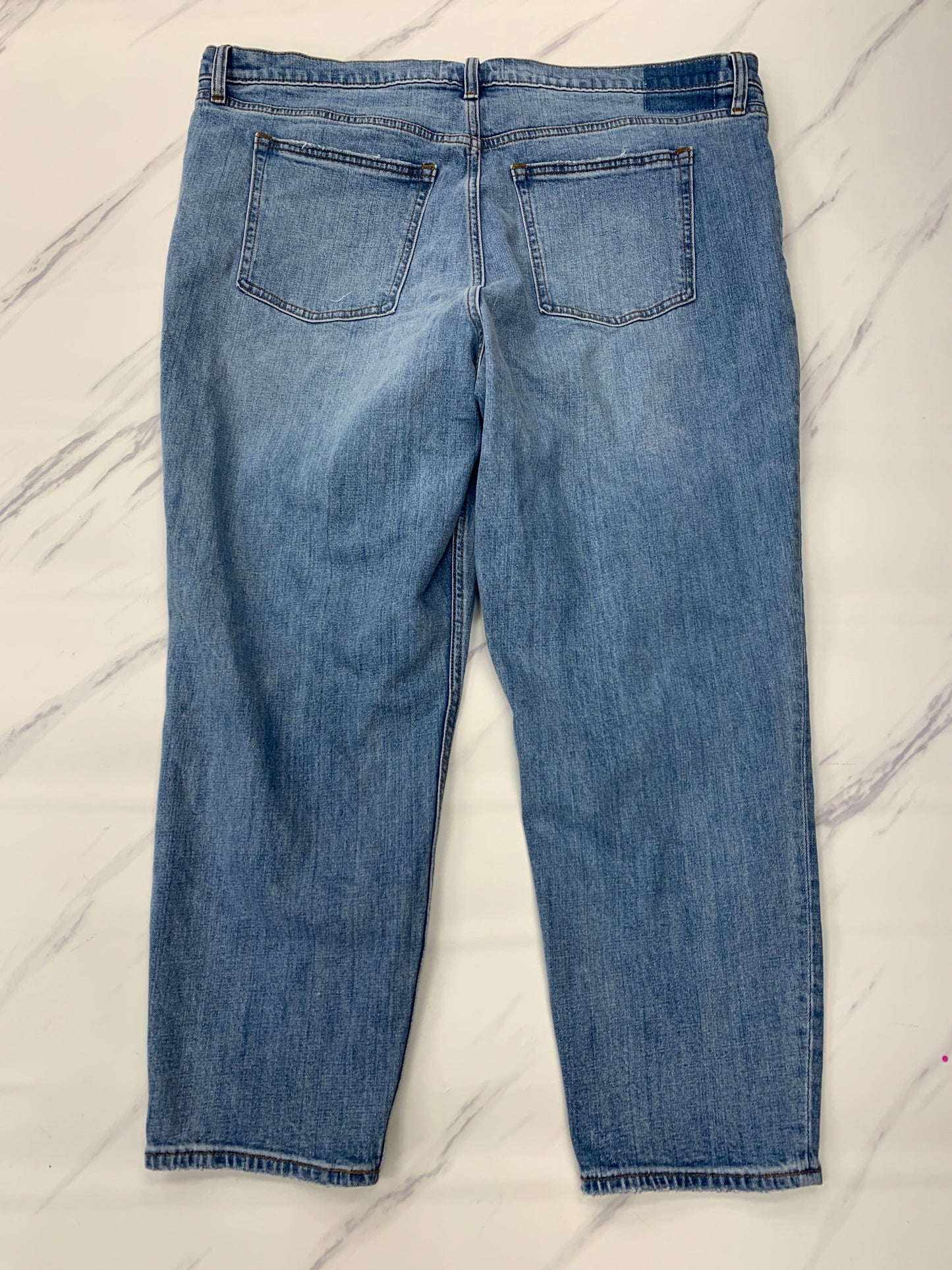 Jeans Straight By Abercrombie And Fitch In Blue Denim, Size: 20