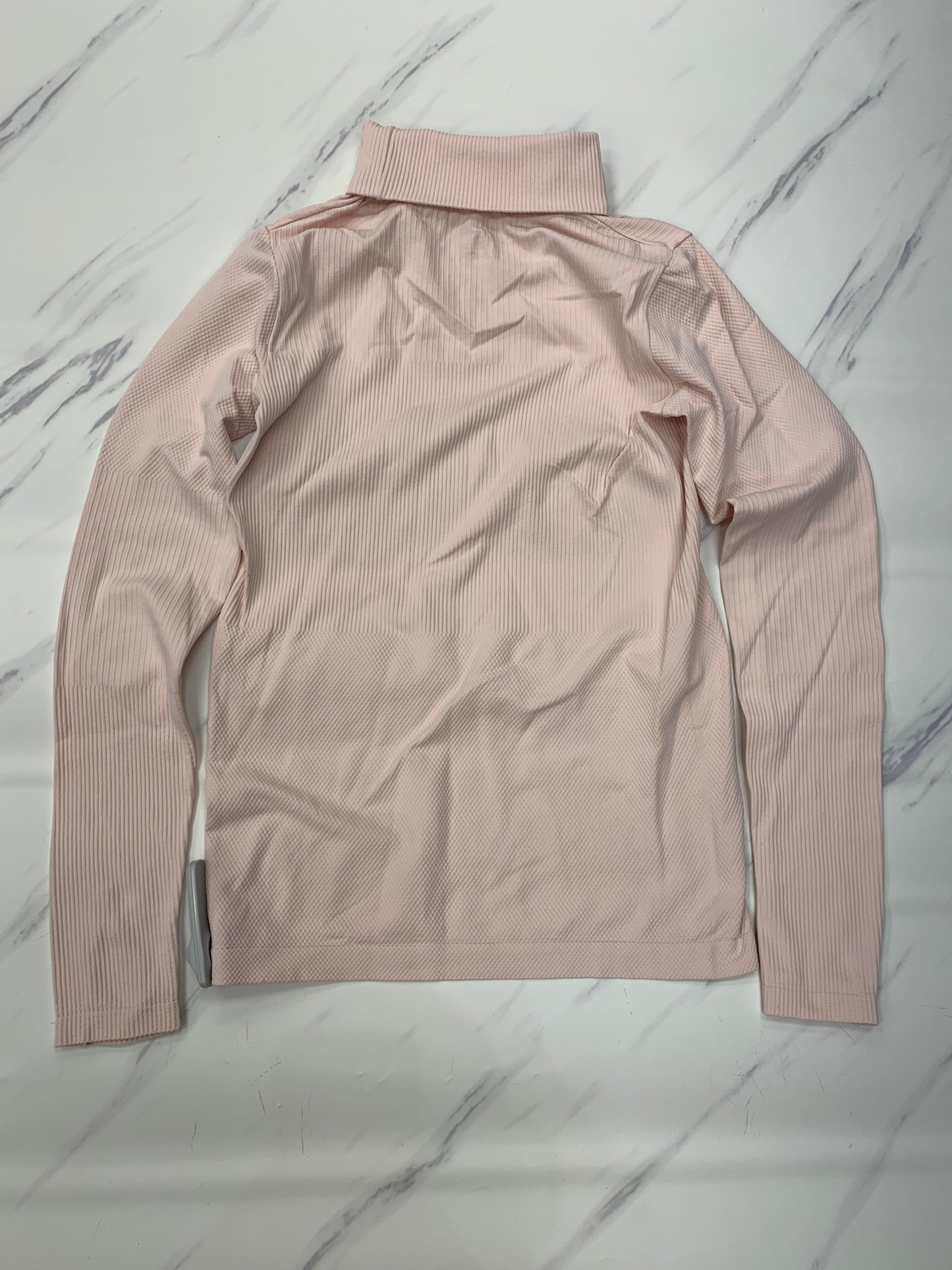 Athletic Top Long Sleeve Collar By Athleta In Pink, Size: M