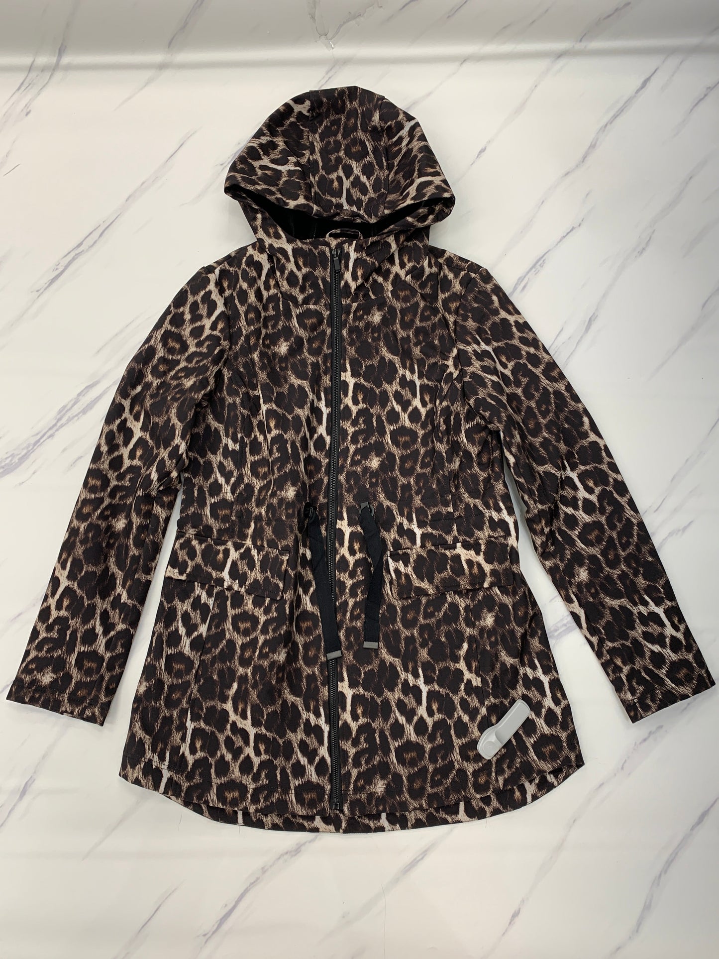 Jacket Windbreaker By Johnston & Murphy In Animal Print, Size: S