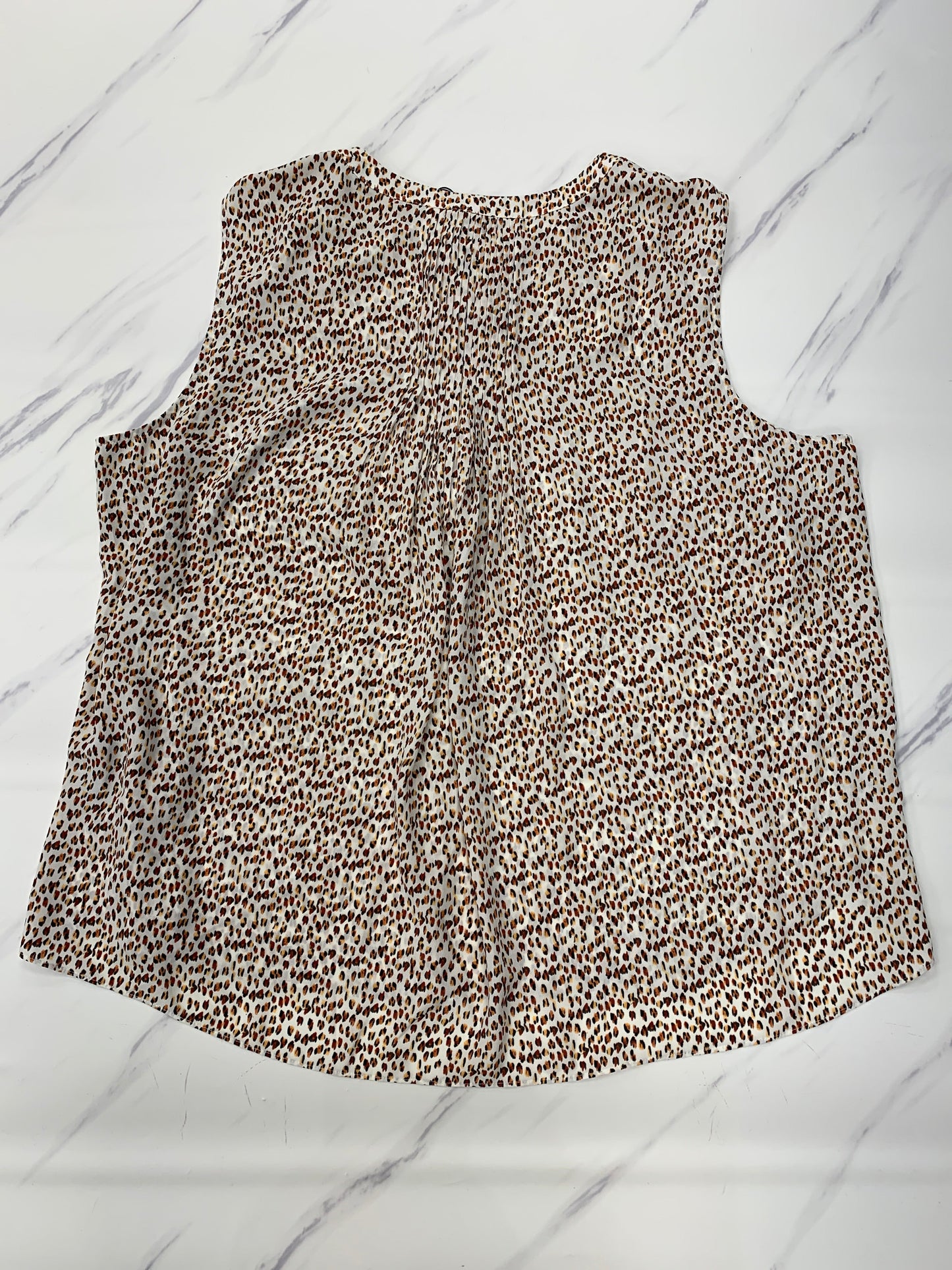 Top Sleeveless By Not Your Daughters Jeans In Animal Print, Size: Xl