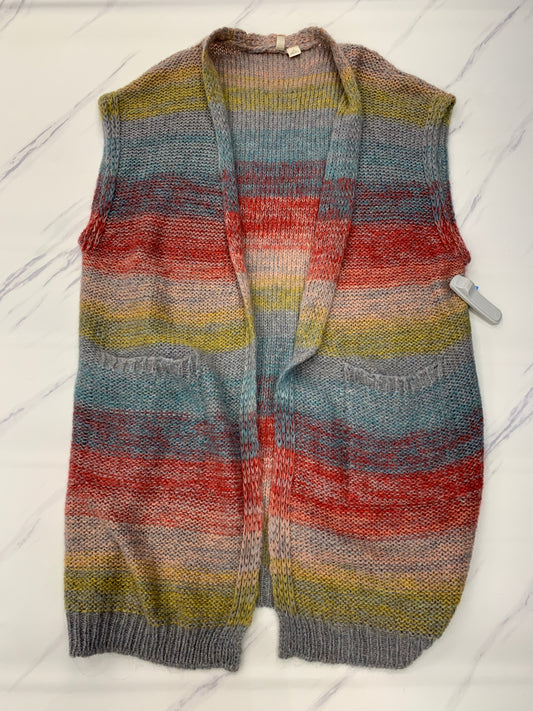 Vest Sweater By Pilcro In Rainbow Print, Size: M