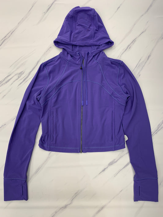 Athletic Jacket By Lululemon In Purple, Size: 8