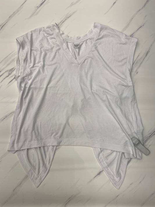 Athletic Top Short Sleeve By Athleta In White, Size: L