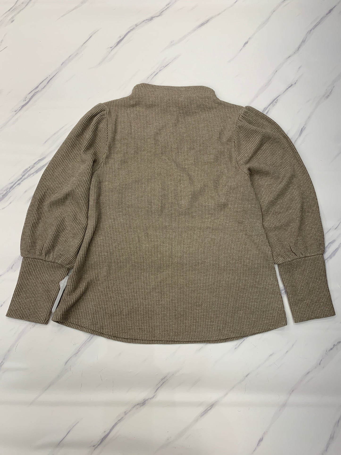 Top Long Sleeve By Soft Surroundings In Tan, Size: L