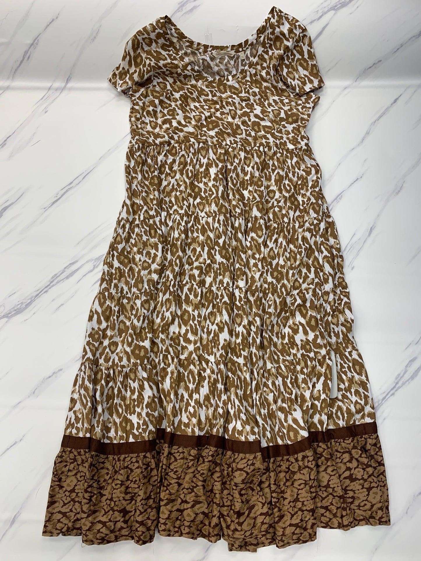 Dress Casual Maxi By Soft Surroundings In Animal Print, Size: L