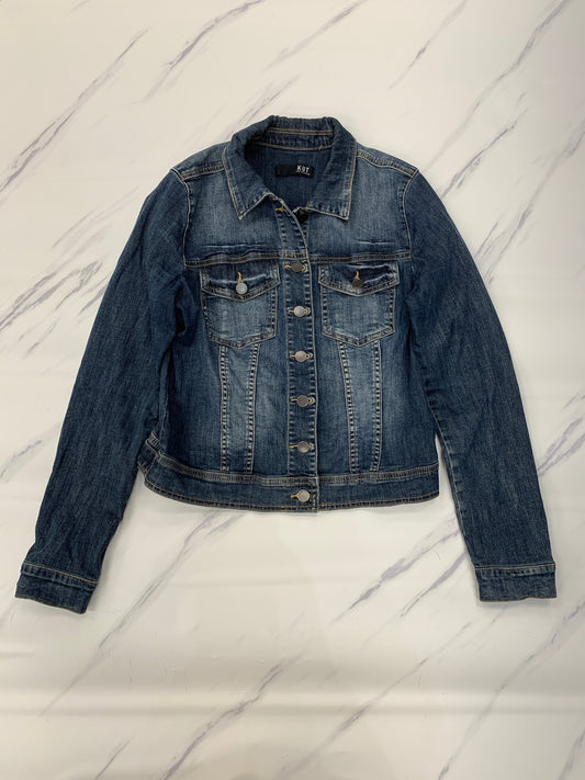 Jacket Denim By Kut In Blue Denim, Size: L