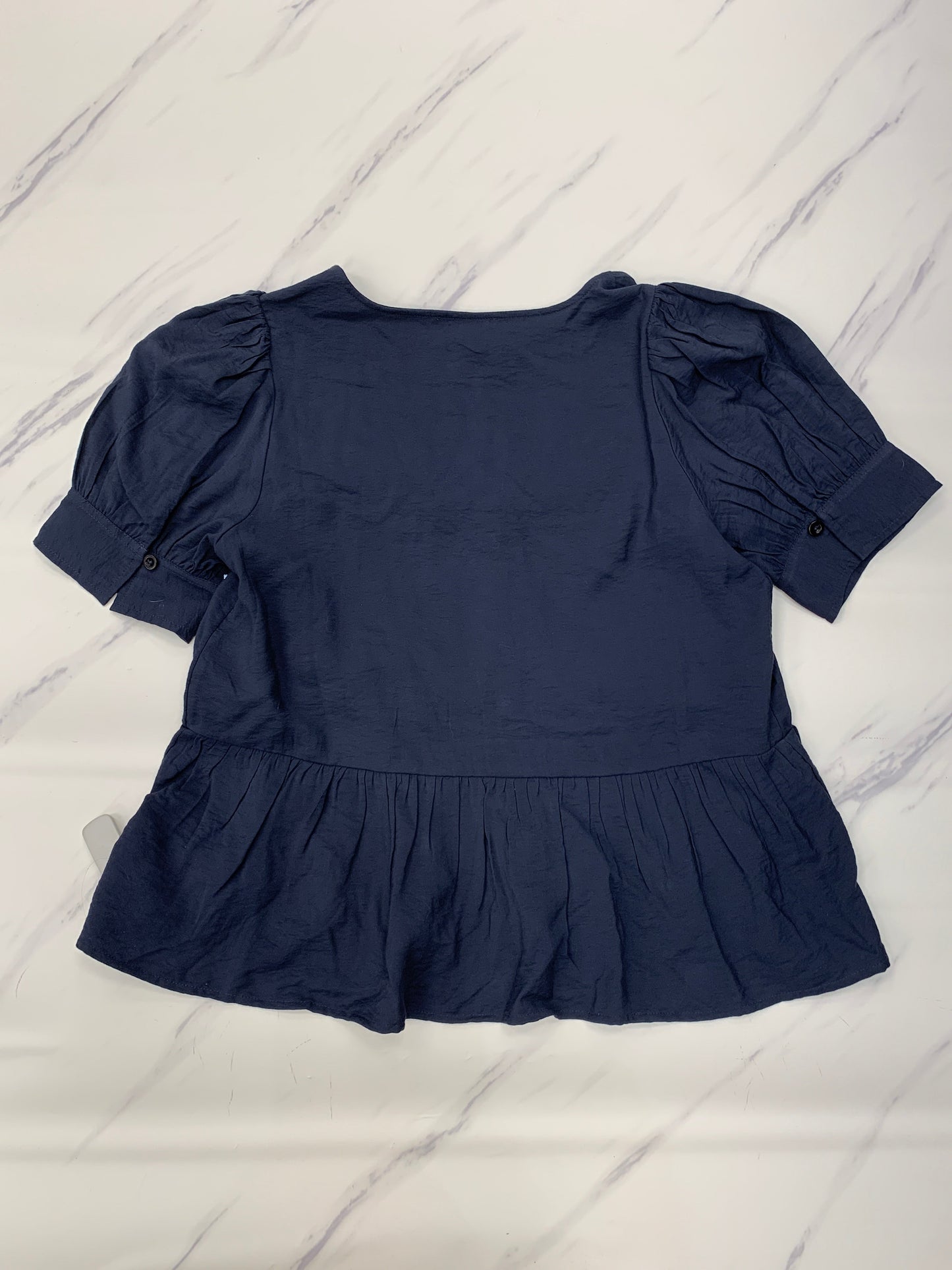 Top Short Sleeve By Madewell In Blue, Size: M