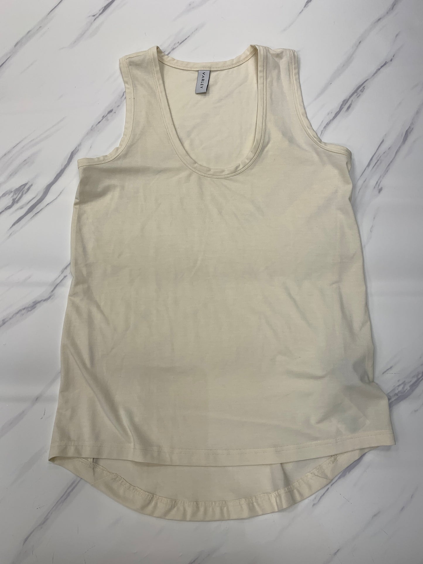 Athletic Tank Top By Varley In Cream, Size: Xs