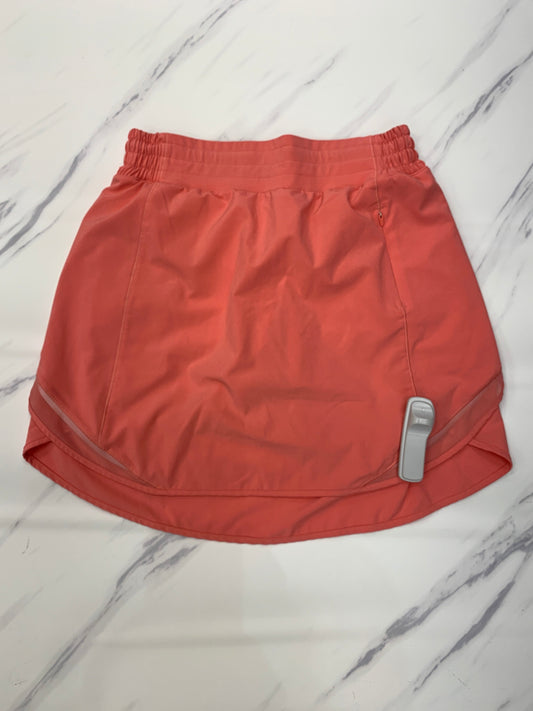 Athletic Skort By Lululemon In Peach, Size: 6