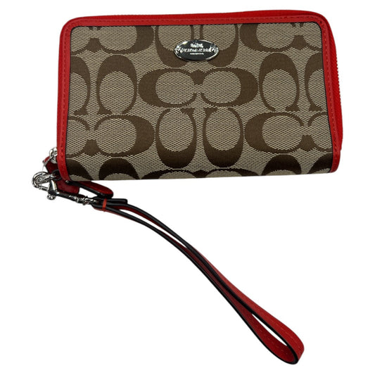 Wristlet Designer By Coach, Size: Medium