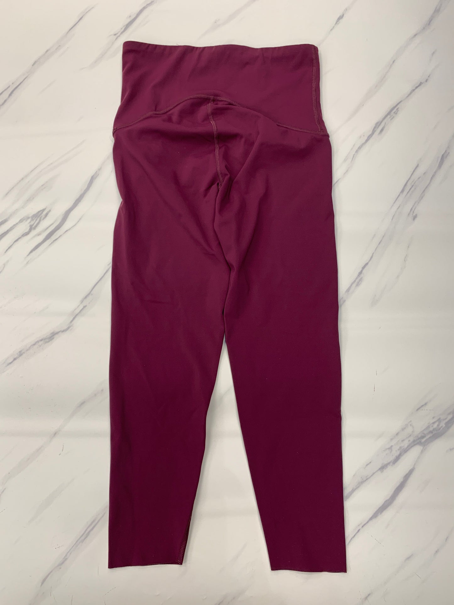 Athletic Leggings By Spanx In Maroon, Size: M