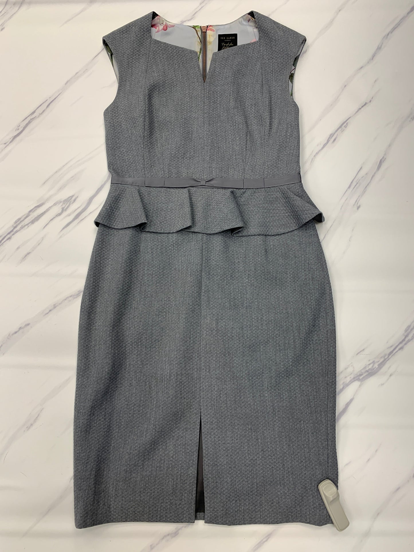 Dress Work By Ted Baker In Grey, Size: 8