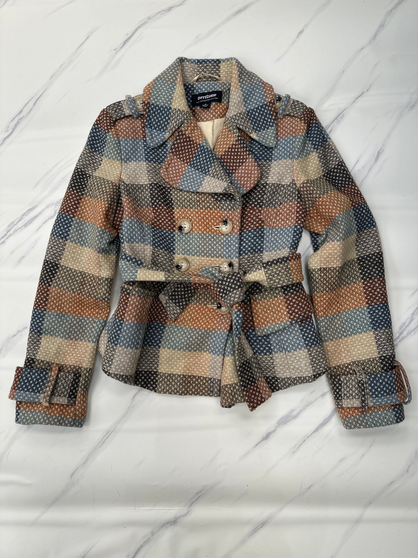 Jacket Other By Coffee Shop In Plaid Pattern, Size: M