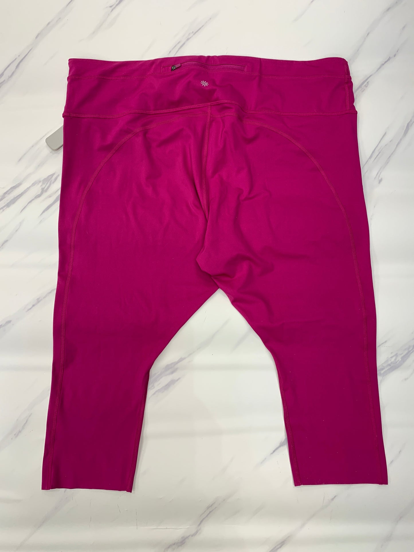 Athletic Leggings Capris By Athleta In Pink, Size: 3x