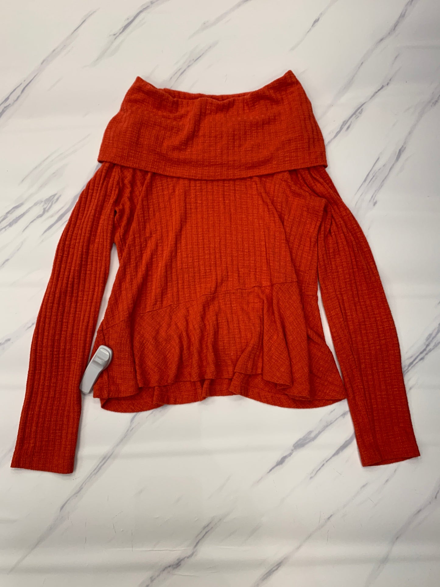 Top Long Sleeve By Maeve In Orange, Size: M