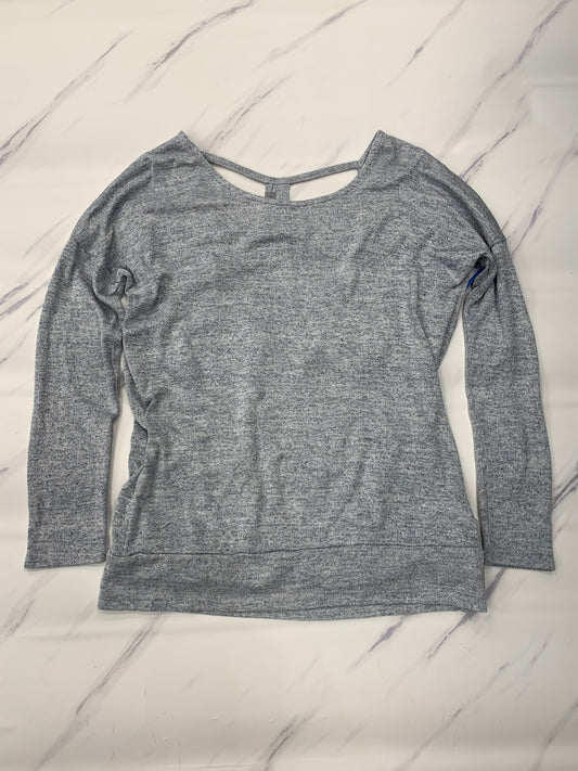 Athletic Top Long Sleeve Crewneck By Athleta In Grey, Size: S