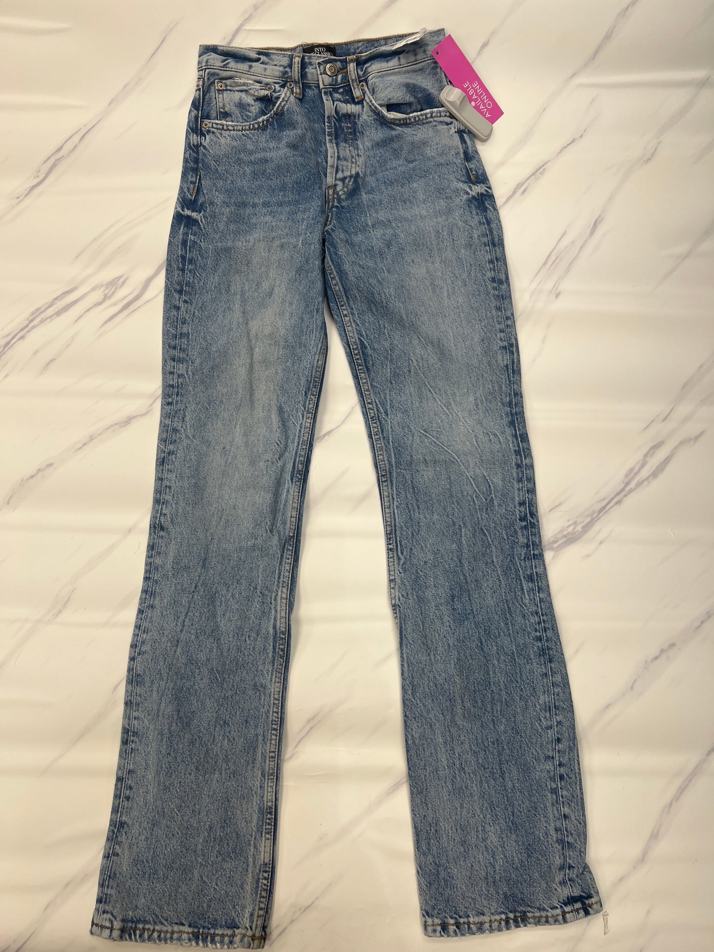 Jeans Boot Cut By Zara In Blue Denim, Size: 0