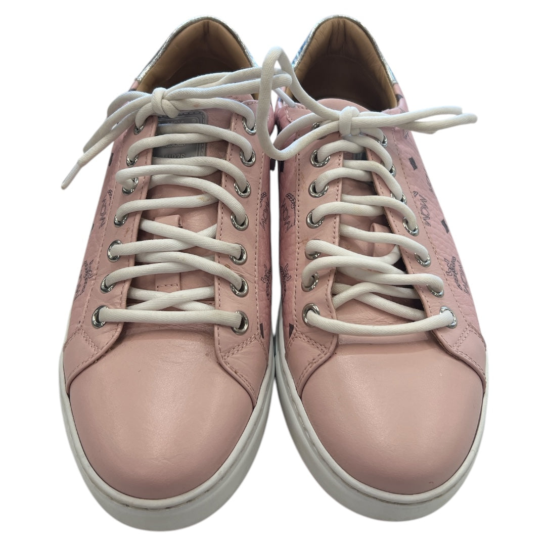 Shoes Luxury Designer By Mcm In Pink, Size: 7