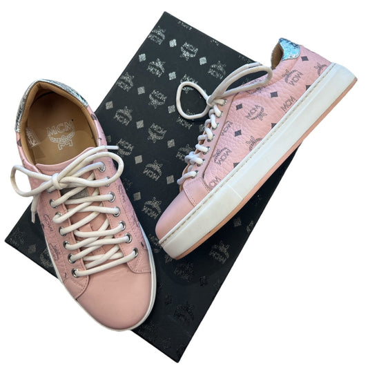 Shoes Luxury Designer By Mcm In Pink, Size: 7