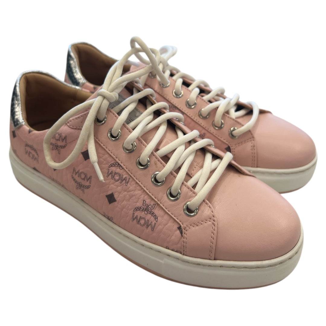 Shoes Luxury Designer By Mcm In Pink, Size: 7