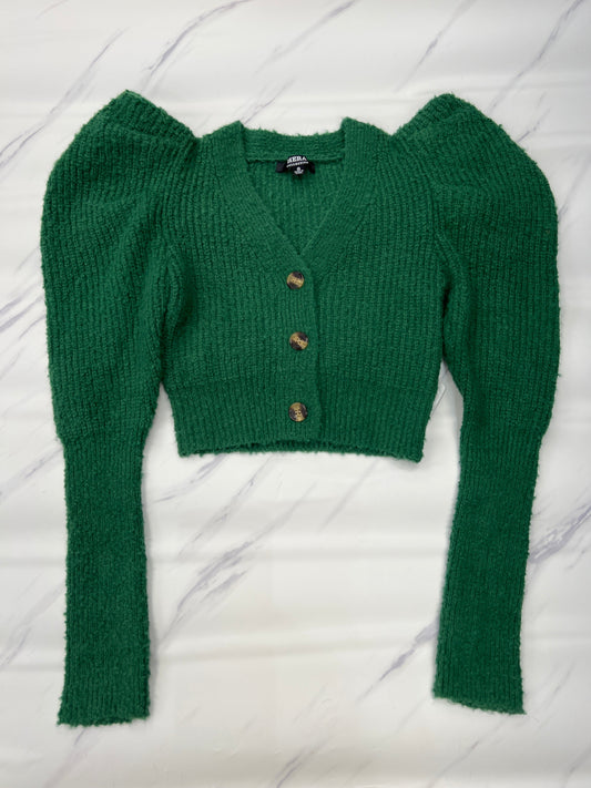 Sweater Cardigan By Cmc In Green, Size: S