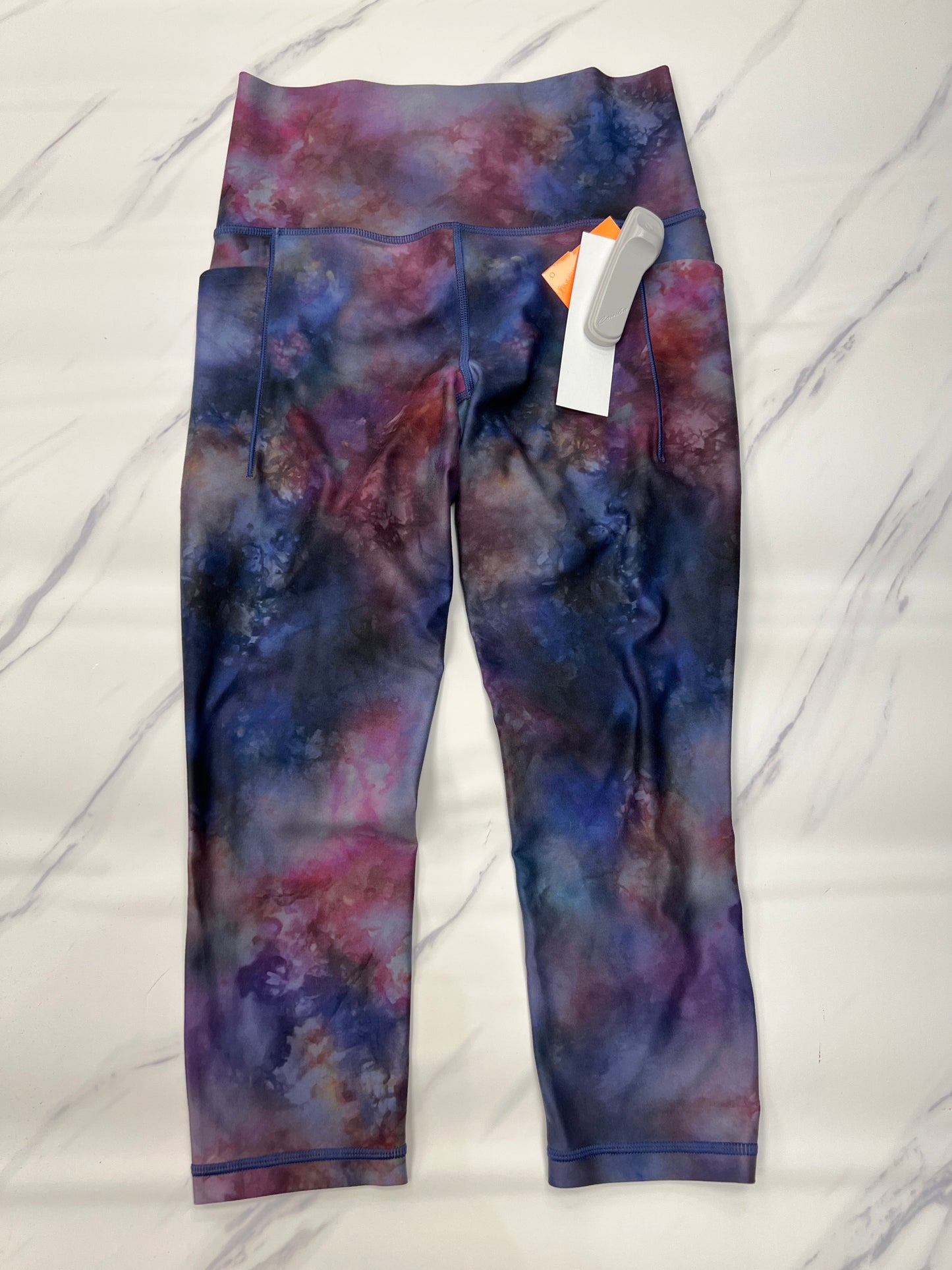 Athletic Leggings Capris By Athleta In Tie Dye Print, Size: S