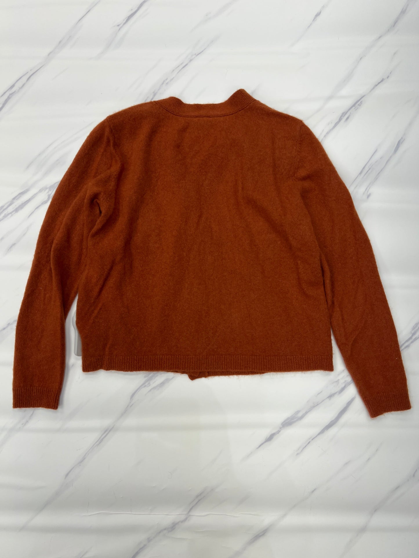 Sweater Cardigan Cashmere By Cma In Orange, Size: Xl