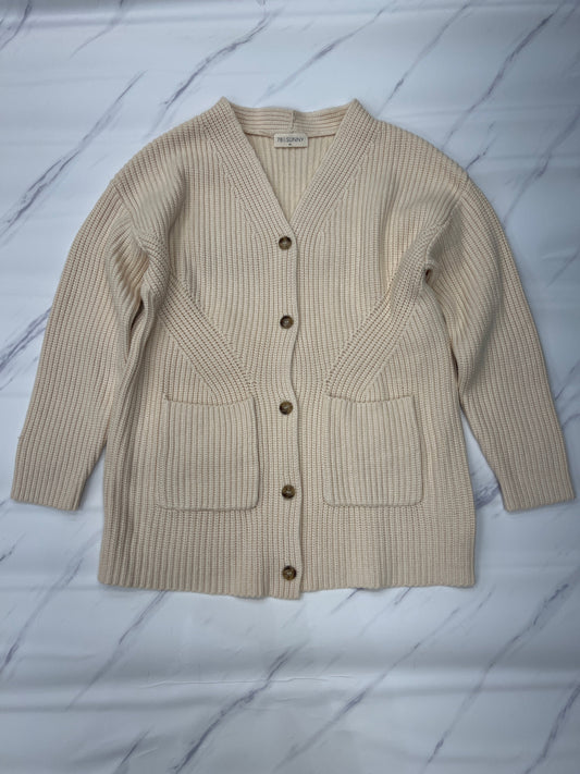 Sweater Cardigan By Cmc In Cream, Size: Xl