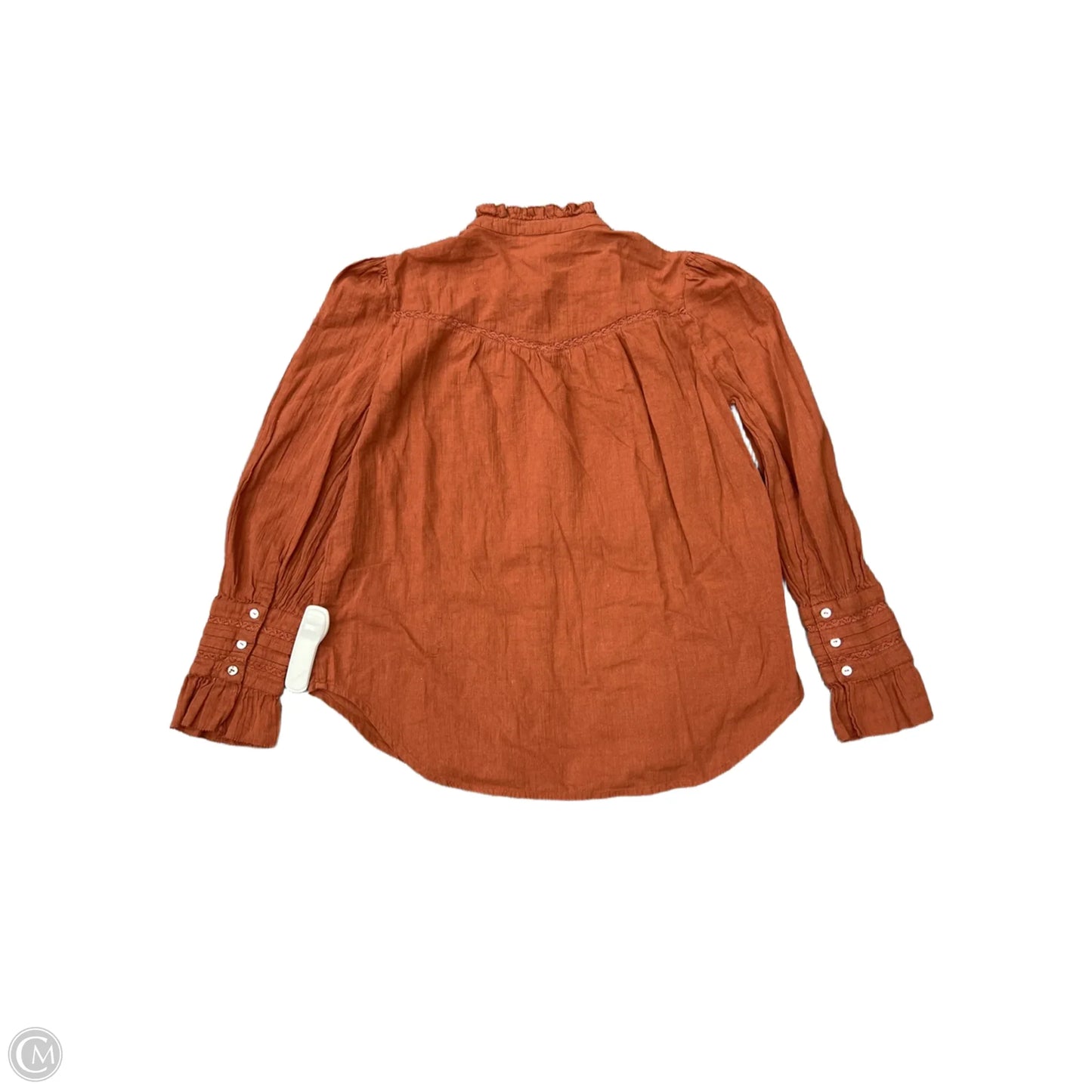 Top Long Sleeve By Sundance In Orange, Size: S