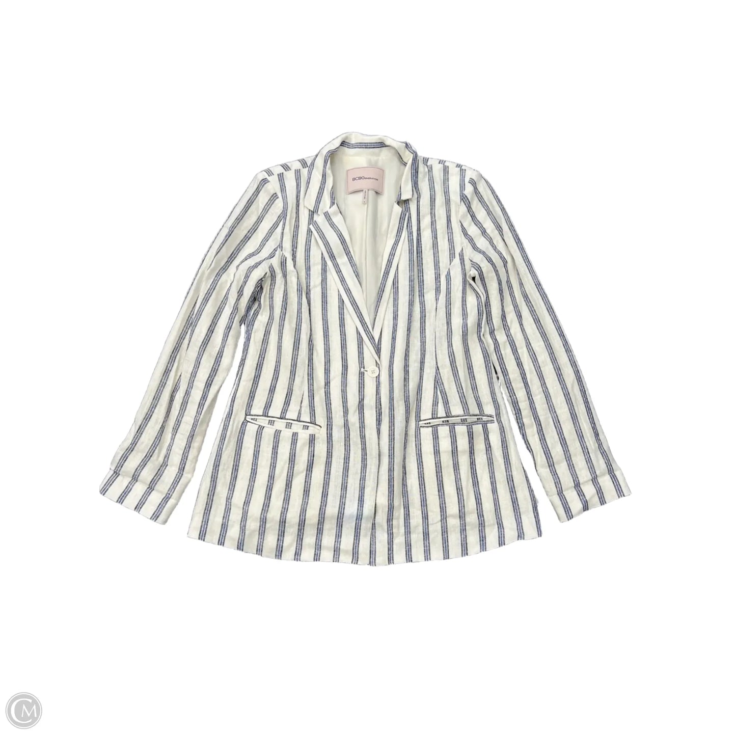 Blazer By Bcbgeneration In Striped Pattern, Size: M