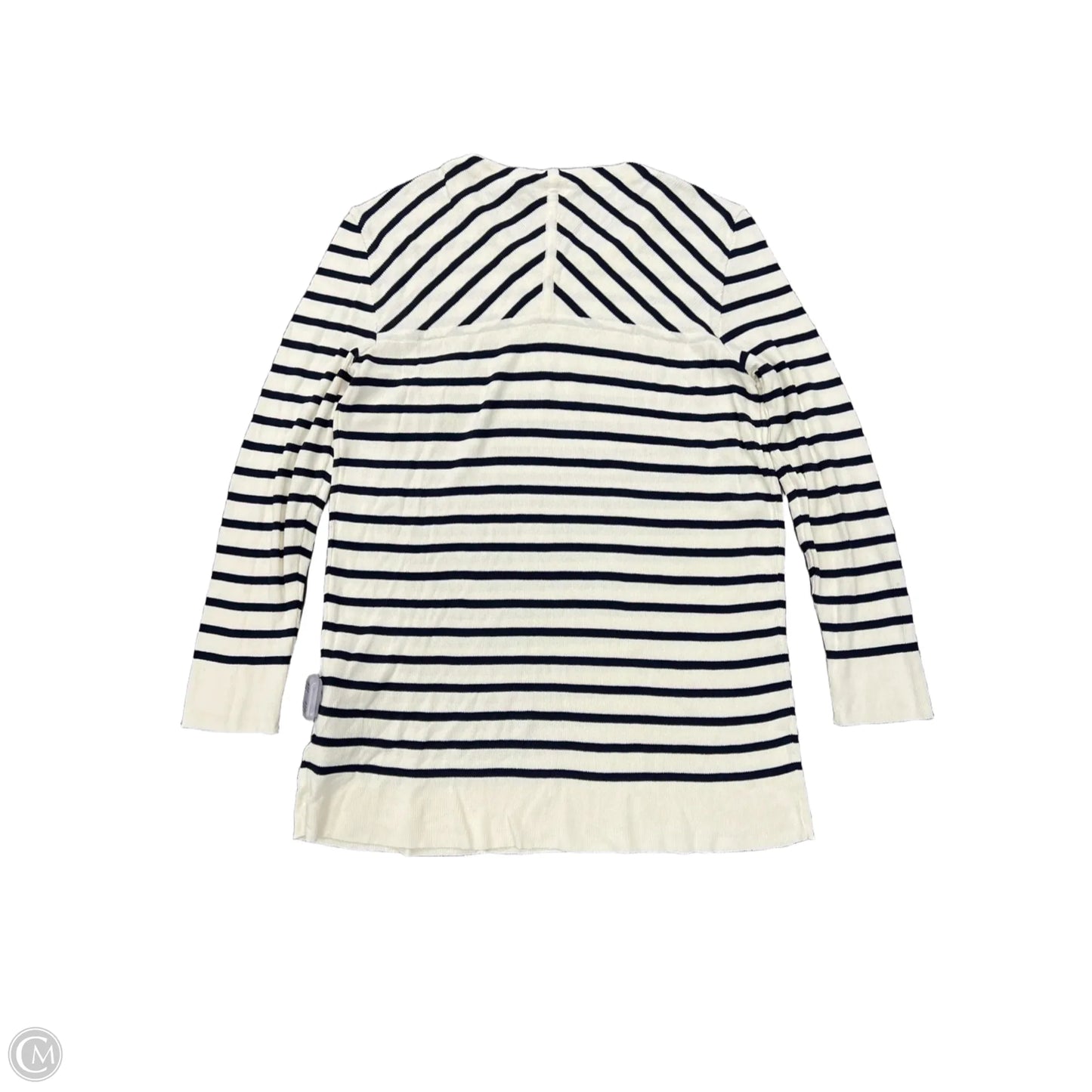 Top Long Sleeve Designer By Tory Burch In Striped Pattern, Size: M