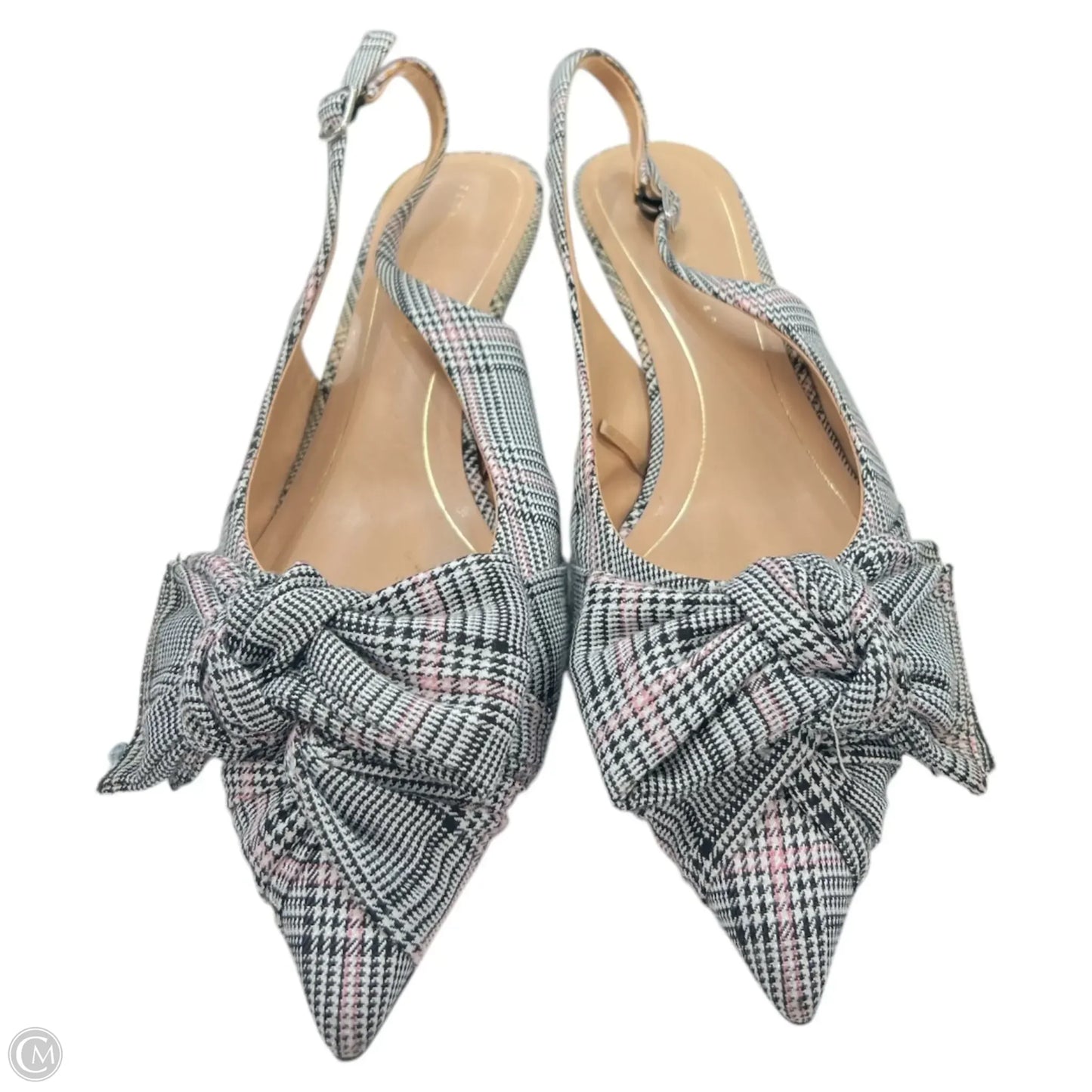 Shoes Heels Kitten By Zara In Plaid Pattern, Size: 9